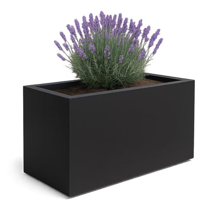 Polyester plantenbak 150x75x85 cm - Zwartgrijs (RAL 7021)