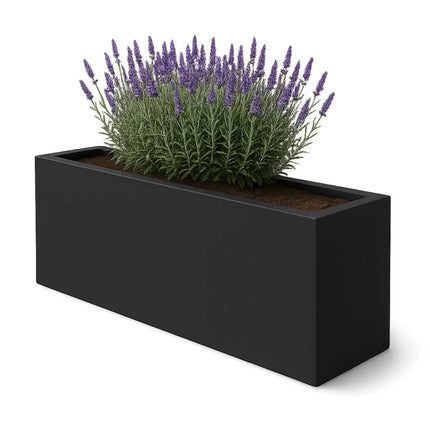 Polyester plantenbak 200x30x60 cm - Zwartgrijs (RAL 7021)