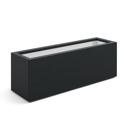 Polyester plantenbak 120x30x40 cm - Zwartgrijs (RAL 7021)