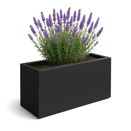 Polyester plantenbak 120x30x60 cm - Zwartgrijs (RAL 7021)