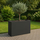 Polyester plantenbak 90x40x90 cm - Zwartgrijs (RAL 7021)