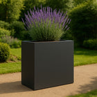 Polyester plantenbak 110x40x110 cm - Zwartgrijs (RAL 7010)