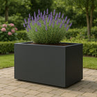 Polyester plantenbak 125x65x70 cm - Zwartgrijs (RAL 7021)