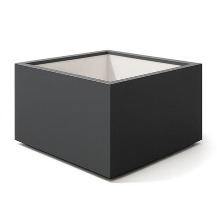 Polyester plantenbak 140x140x60 cm - Zwartgrijs (RAL 7021)
