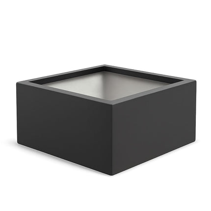 Polyester plantenbak 80x80x40 cm - Zwartgrijs (RAL 7021)