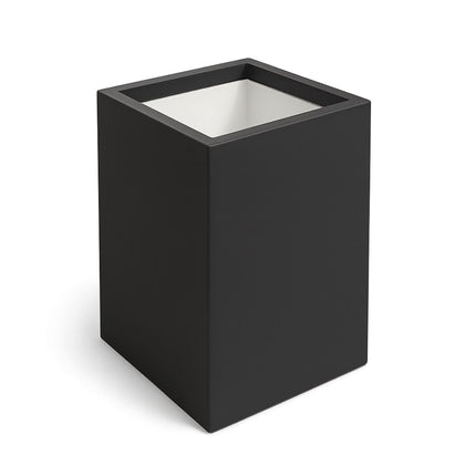 Polyester plantenbak 50x50x80 cm - Zwartgrijs (RAL 7021)