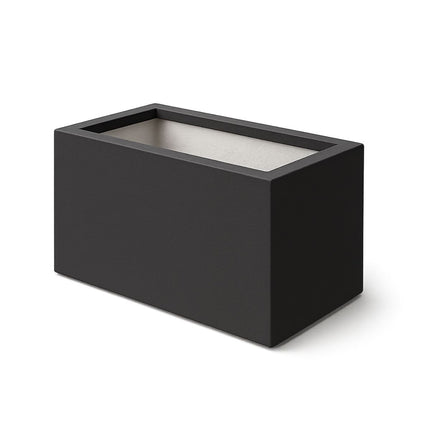 Polyester plantenbak 75x35x40 cm - Zwartgrijs (RAL 7021)