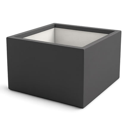 Polyester plantenbak 120x120x60 cm - Zwartgrijs (RAL 7021)
