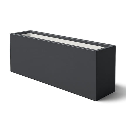 Polyester plantenbak 200x30x60 cm - Zwartgrijs (RAL 7021)