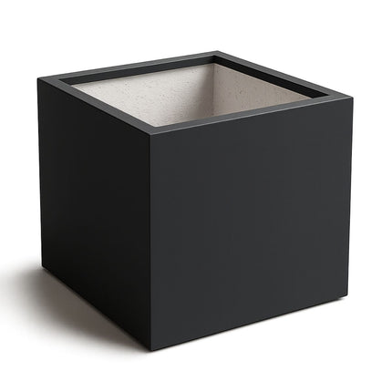 Polyester plantenbak 80x80x60 cm - Zwartgrijs (RAL 7021)