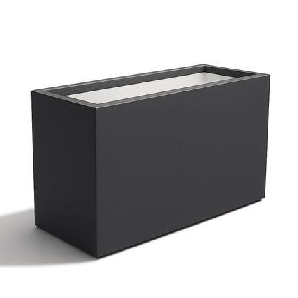 Polyester plantenbak 120x46x80 cm - Zwartgrijs (RAL 7021)