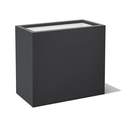 Polyester plantenbak 70x30x67 cm - Zwartgrijs (RAL 7021)