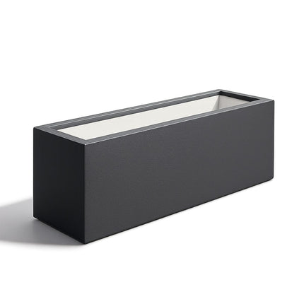 Polyester plantenbak 120x25x35 cm - Zwartgrijs (RAL 7021)