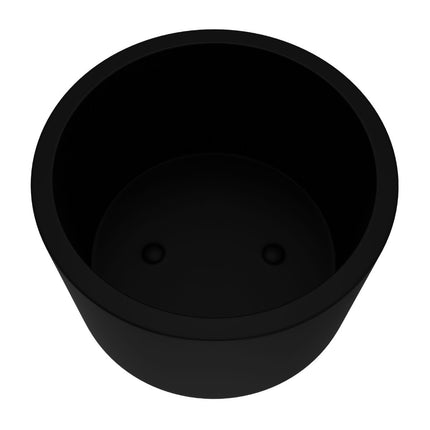 Polyester plantenbak Ø 100x60 cm - Gitzwart (RAL 9005)