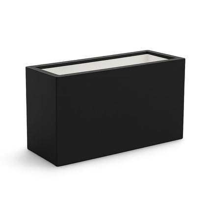 Polyester plantenbak 100x30x50 cm - Gitzwart (RAL 9005)