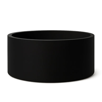 Polyester plantenbak Ø 150x60 cm - Gitzwart (RAL 9005)