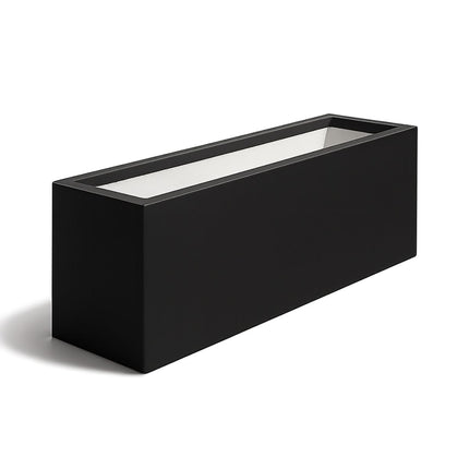 Polyester plantenbak 158x45x52.5 cm - Gitzwart (RAL 9005)