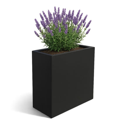 Polyester plantenbak 90x40x90 cm - Gitzwart (RAL 9005)