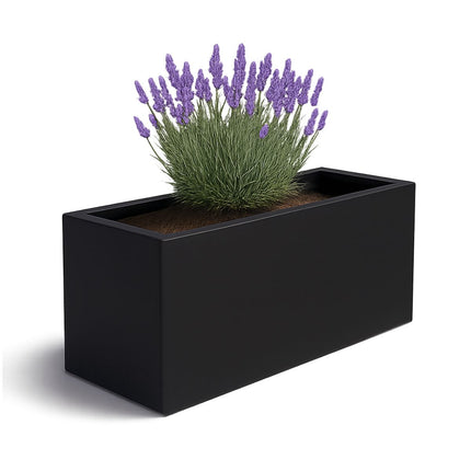 Polyester plantenbak 162x60x70 cm - Gitzwart (RAL 9005)