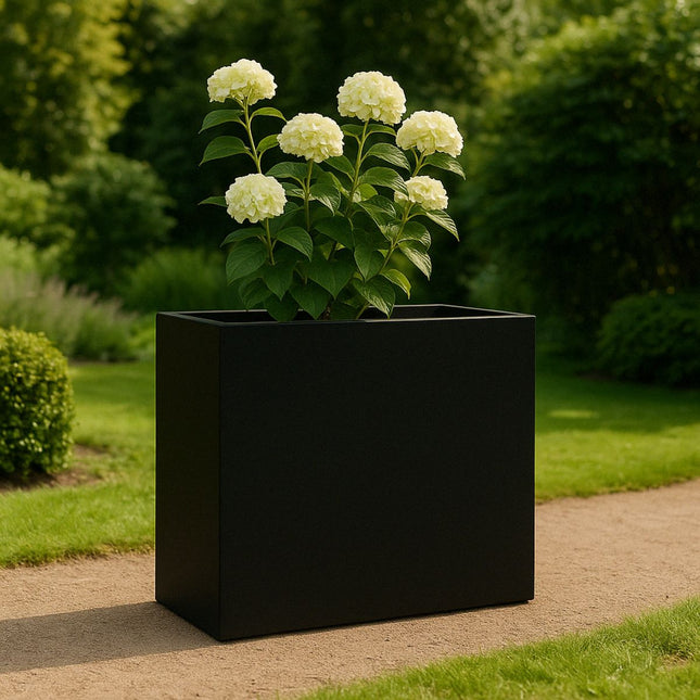 Polyester plantenbak 100x40x100 cm - Gitzwart (RAL 9005)