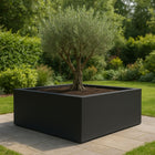 Polyester plantenbak 200x200x60 cm - Gitzwart (RAL 9005)