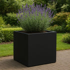 GARDRA Polyester planter 100x100x100 cm - Jet black (RAL 9005)
