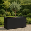Polyester plantenbak 147x60x80 cm - Gitzwart (RAL 9005)