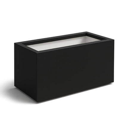 Polyester plantenbak 150x75x85 cm - Gitzwart (RAL 9005)