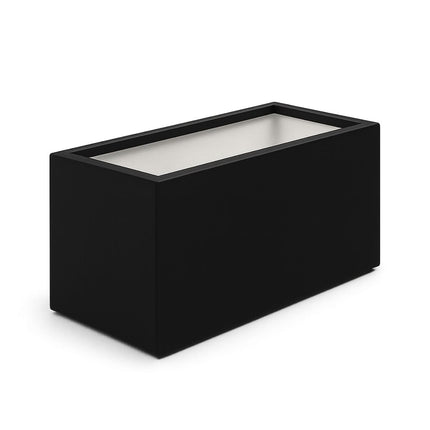 Polyester plantenbak 100x40x40 cm - Gitzwart (RAL 9005)