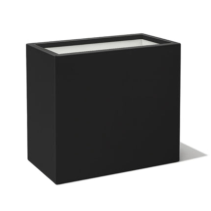 Polyester plantenbak 70x30x67 cm - Gitzwart (RAL 9005)