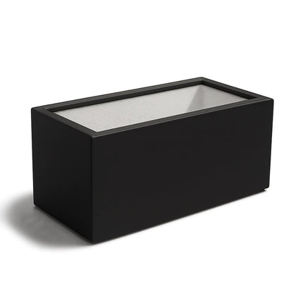 Polyester plantenbak 100x50x50 cm - Gitzwart (RAL 9005)