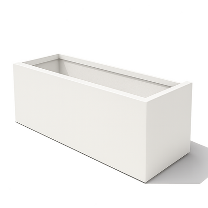 Polyester plantenbak 137x50x50 cm - Zuiver Wit (RAL 9010)
