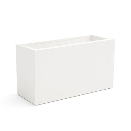 Polyester plantenbak 100x30x50 cm - Zuiver Wit (RAL 9010)