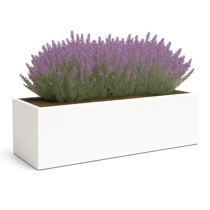 Polyester plantenbak 200x60x60 cm - Zuiver Wit (RAL 9010)