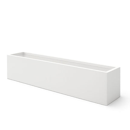 Polyester plantenbak 200x30x20 cm - Zuiver Wit (RAL 9010)