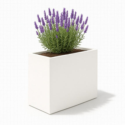 Polyester plantenbak 80x40x80 cm - Zuiver Wit (RAL 9010)