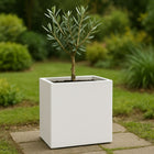 Polyester plantenbak 45x30x50 cm - Zuiver Wit (RAL 9010)