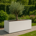 Polyester plantenbak 180x60x70 cm - Zuiver Wit (RAL 9010)