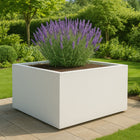 Polyester plantenbak 160x160x80 cm - Zuiver Wit (RAL 9010)