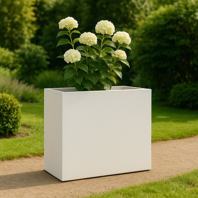 Polyester plantenbak 100x40x100 cm - Zuiver Wit (RAL 9010)