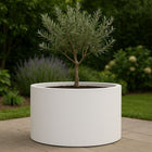 Polyester plantenbak Ø 100x60 cm - Zuiver Wit (RAL 9010)