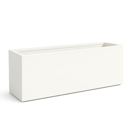 GARDRA Polyester saksı 150x50x40 cm - Saf Beyaz (RAL 9010)