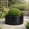 Ronde aluminium plantenbak - Gitzwart (RAL 9005)