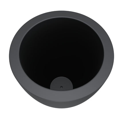 Polyester plantenbak Ø 80x100 cm - Zwartgrijs RAL (7021)