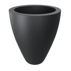 Polyester plantenbak Ø 68x80 cm - Zwartgrijs (RAL 7021)