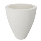 Polyester plantenbak Ø 51x59 cm - Zuiver Wit (RAL 9010)