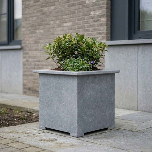 Vierkante arduinen plantenbak met bodem 50x50x52 cm