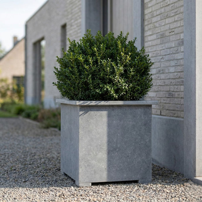 Vierkante arduinen plantenbak met bodem 70x70x72 cm