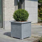 Vierkante arduinen plantenbak met bodem 80x80x82 cm