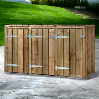 Kliko Ombouw 3x 240 liter 205x88x119cm Geïmpregneerd hout